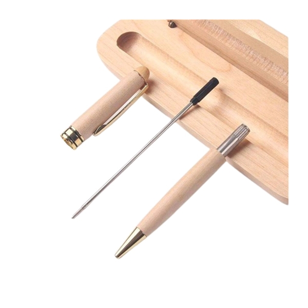 Wooden pen with 1 color silkscreen imprint or laser engraving and... from ASI 37218 Athena Promo (tm)