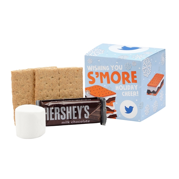 S'mores kit favor box makes a single serve s'mores sandwich. Product... from ASI 71685 Midnite Snax®