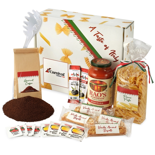 Taste of Italy pasta making kit with sauce, pasta, cheese, coffee... from ASI 71685 Midnite Snax®