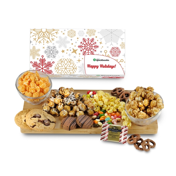 A gift box of popcorn, cookies, pretzels, jelly beans and a... from ASI 71685 Midnite Snax®