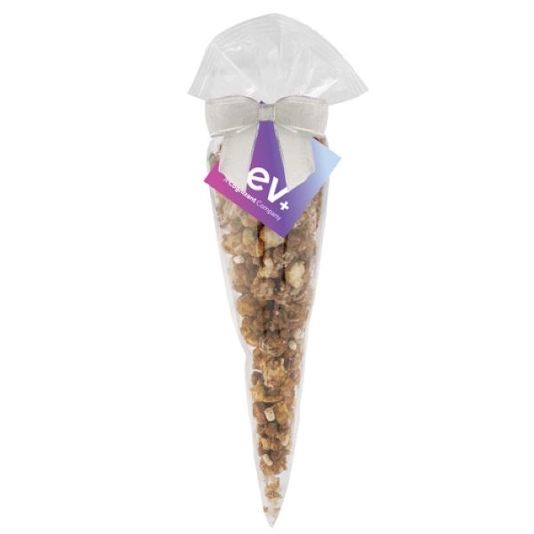 Gourmet popcorn cone bag - hot chocolate peppermint flavor. Item Size:... from ASI 71685 Midnite Snax®
