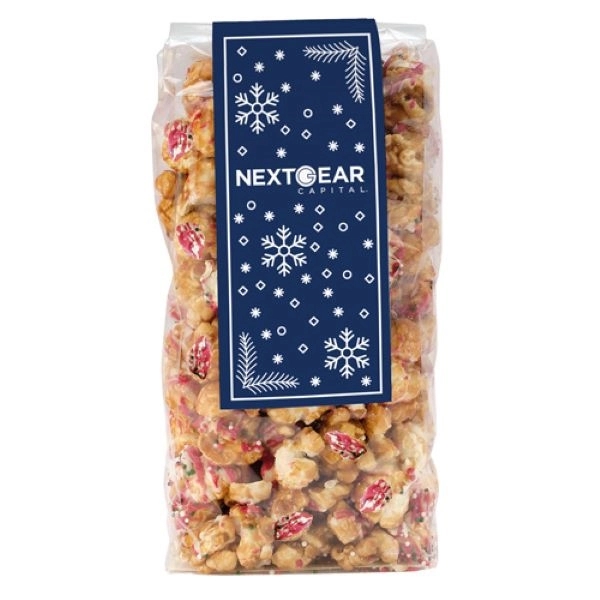 Contemporary popcorn gift bag - Christmas Crunch flavor. Item Size: 3.75"L... from ASI 71685 Midnite Snax®