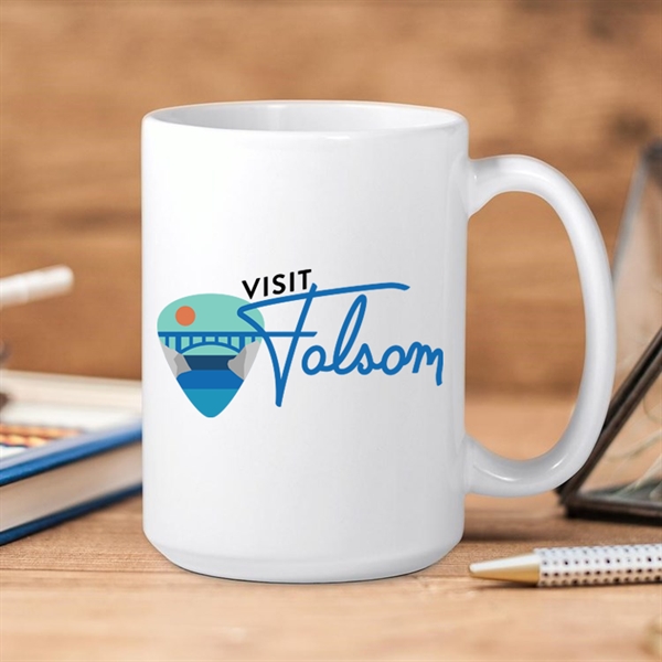 15 Oz Sublimated Ceramic Full Color Glossy Coffee Mug.  Bright... from ASI 62635 Inno-Vative Solutions Grp LTD