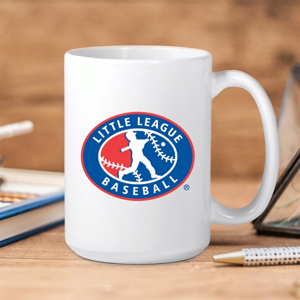 15 Oz Sublimated Ceramic Full Color Glossy Coffee Mug.  Bright... from ASI 62635 Inno-Vative Solutions Grp LTD