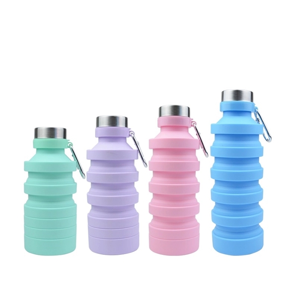 Silicone collapsible bottle, 27oz. plus 1c of silkscreen imprint on body.... from ASI 37218 Athena Promo (tm)