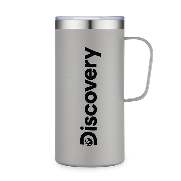 This large capacity 20oz Vacuum Camp Mug with Lid features powder-coated... from ASI 44900 NC Custom (CI/Lanco) / Lanco