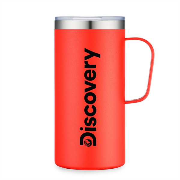 This large capacity 20oz Vacuum Camp Mug with Lid features powder-coated... from ASI 44900 NC Custom (CI/Lanco) / Lanco