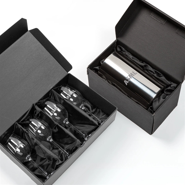 Jacobs Wine Cooler &  2 or 4 Boston Stemless Wine... from ASI 84592 St Regis Group