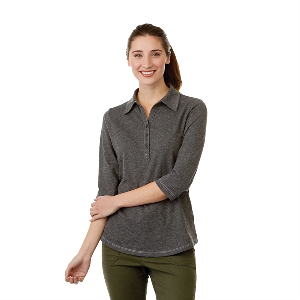 XS-2XL women's 3/4 sleeve polo shirt... from ASI 66887 PCNA