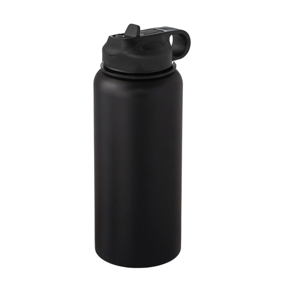 Vacuum insulated stainless steel water bottle with straw lid, 32 oz.... from ASI 37218 Athena Promo (tm)