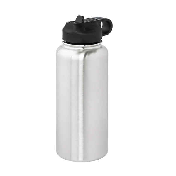 Vacuum insulated stainless steel water bottle with straw lid, 32 oz.... from ASI 37218 Athena Promo (tm)