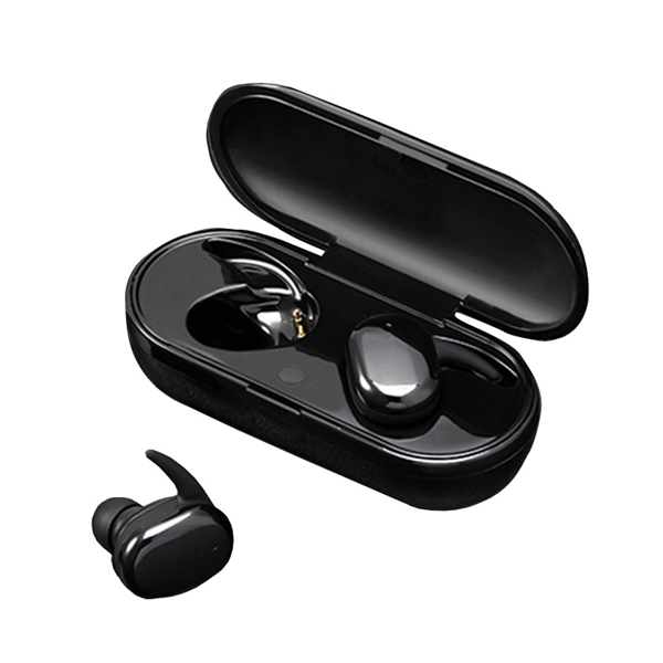 Waterproof Wireless Bluetooth 5.0 Earbuds with Touch Control plus 1c1p silkscreen... from ASI 37218 Athena Promo (tm)