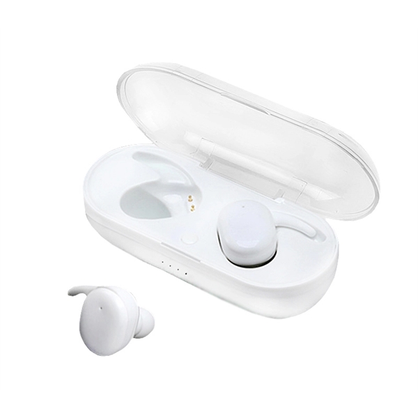 Waterproof Wireless Bluetooth 5.0 Earbuds with Touch Control plus 1c1p silkscreen... from ASI 37218 Athena Promo (tm)