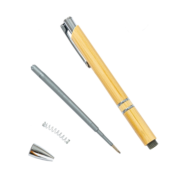 Click action bamboo pen plus 1 color silkscreen imprint or laser... from ASI 37218 Athena Promo (tm)