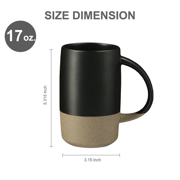 17 oz. Two-tone Vintage Ceramic Mug... from ASI 39820 Opusline (Benmex) / Opus Line