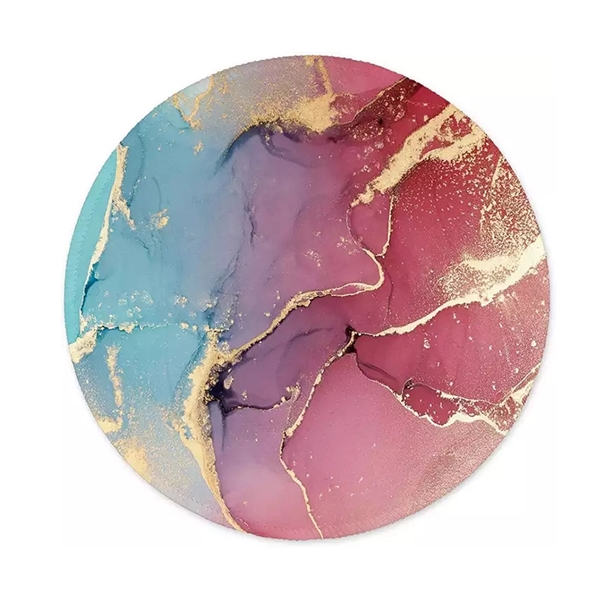 Round rubber mouse pad with free full-color heat transfer on top... from ASI 37218 Athena Promo (tm)