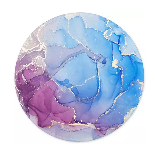 Round rubber mouse pad with free full-color heat transfer on top... from ASI 37218 Athena Promo (tm)