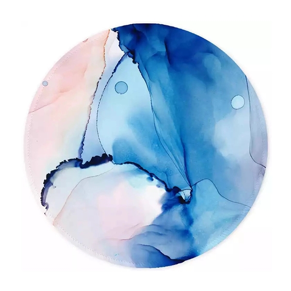 Round rubber mouse pad with free full-color heat transfer on top... from ASI 37218 Athena Promo (tm)