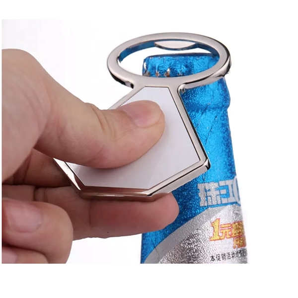 Diamond shaped bottle opener and zinc alloy fridge magnet plus full... from ASI 37218 Athena Promo (tm)
