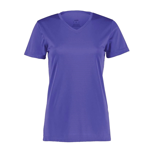 Women's v-neck wicking t-shirt. Blank.... from ASI 84358 S&S Activewear
