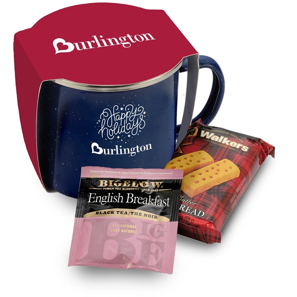 16 oz. speckled camping mug gift set includes English breakfast tea... from ASI 71685 Midnite Snax®