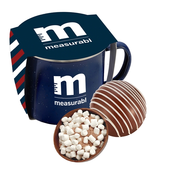 16 oz. speckled camping mug gift set includes a classic milk... from ASI 71685 Midnite Snax®