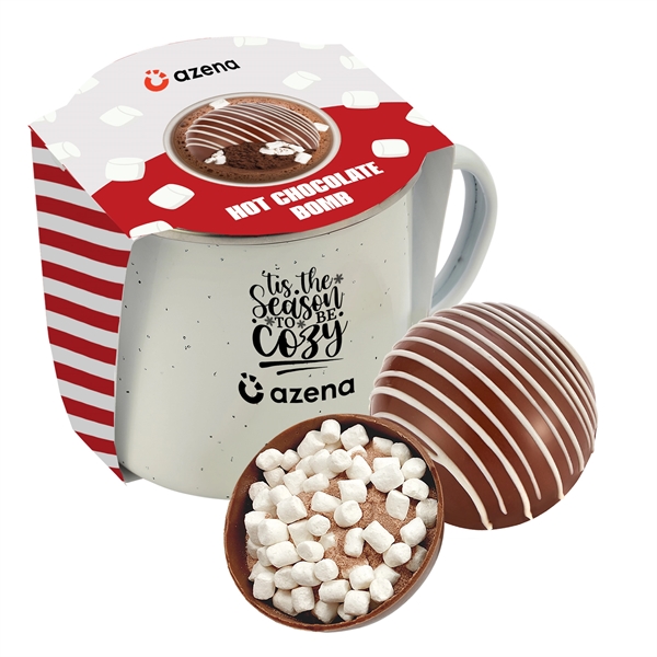 16 oz. speckled camping mug gift set includes a classic milk... from ASI 71685 Midnite Snax®