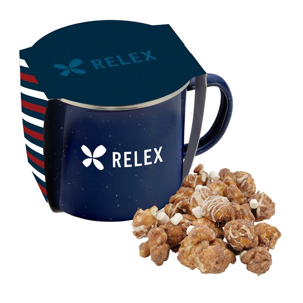 16 oz. speckled camping mug gift set includes hot chocolate popcorn... from ASI 71685 Midnite Snax®