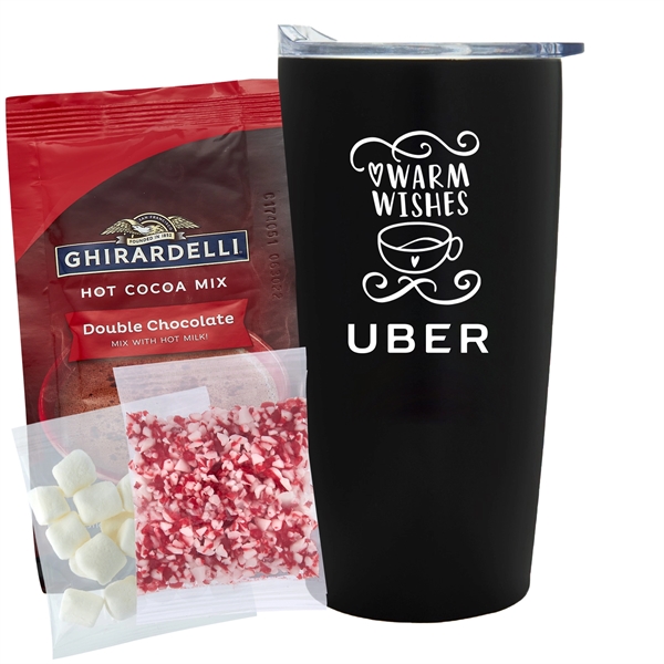 20 oz. Straight tumbler w/ plastic liner gift set with double... from ASI 71685 Midnite Snax®