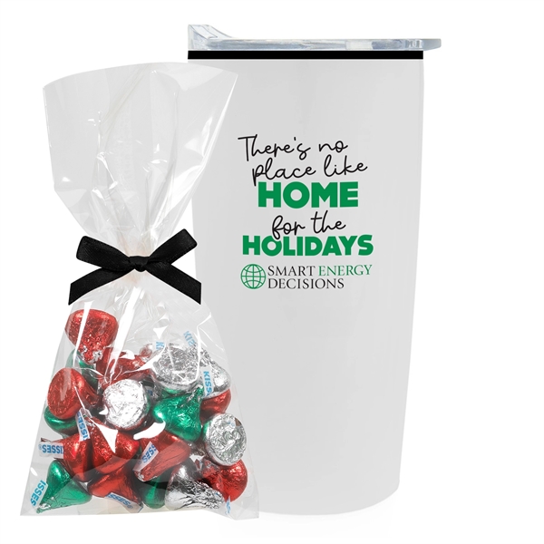 20 oz. straight tumbler with plastic liner gift set includes HERSHEYA®... from ASI 71685 Midnite Snax®