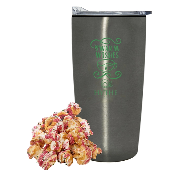 20 oz. straight tumbler with plastic liner gift set includes Christmas... from ASI 71685 Midnite Snax®