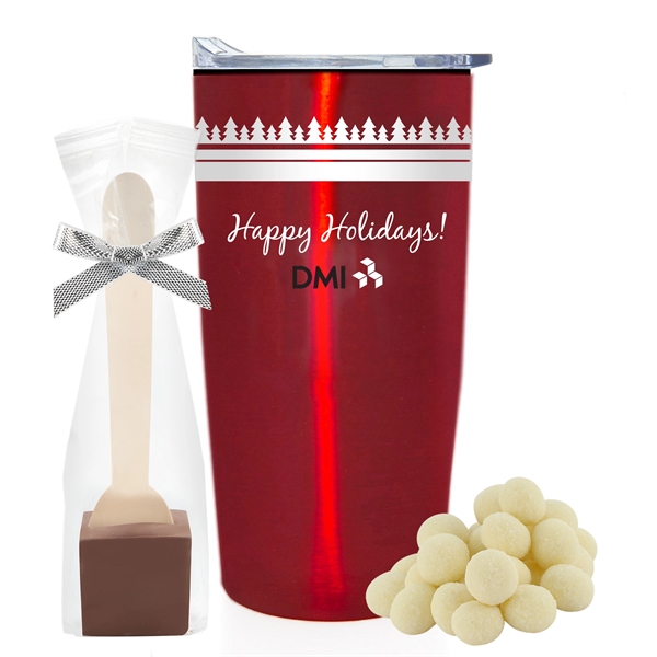 20 oz. straight tumbler with plastic liner gift set includes milk... from ASI 71685 Midnite Snax®