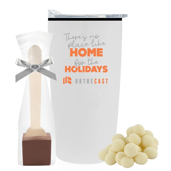 20 oz. straight tumbler with plastic liner gift set includes milk... from ASI 71685 Midnite Snax®