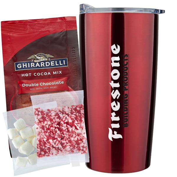 20 oz. dual wall vacuum insulated straight tumbler gift set includes... from ASI 71685 Midnite Snax®