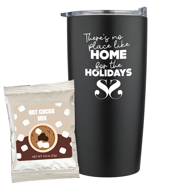 20 oz. dual wall vacuum insulated straight tumbler gift set includes... from ASI 71685 Midnite Snax®