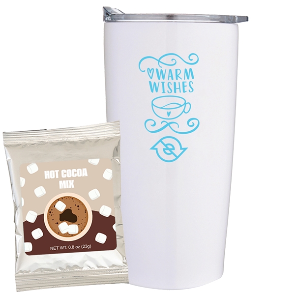 20 oz. dual wall vacuum insulated straight tumbler gift set includes... from ASI 71685 Midnite Snax®