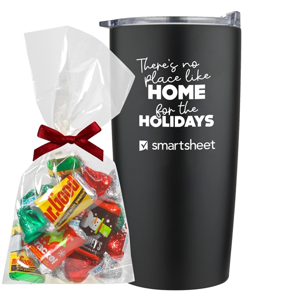 20 oz. dual wall vacuum insulated straight tumbler gift set includes... from ASI 71685 Midnite Snax®