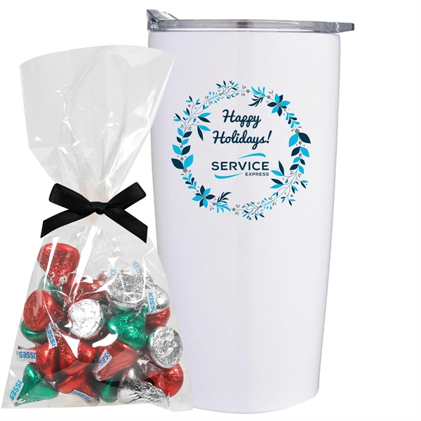 20 oz. dual wall vacuum insulated straight tumbler gift set includes... from ASI 71685 Midnite Snax®
