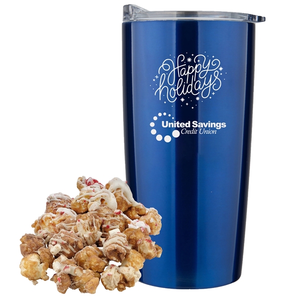 20 oz. straight tumbler with plastic liner gift set includes hot... from ASI 71685 Midnite Snax®