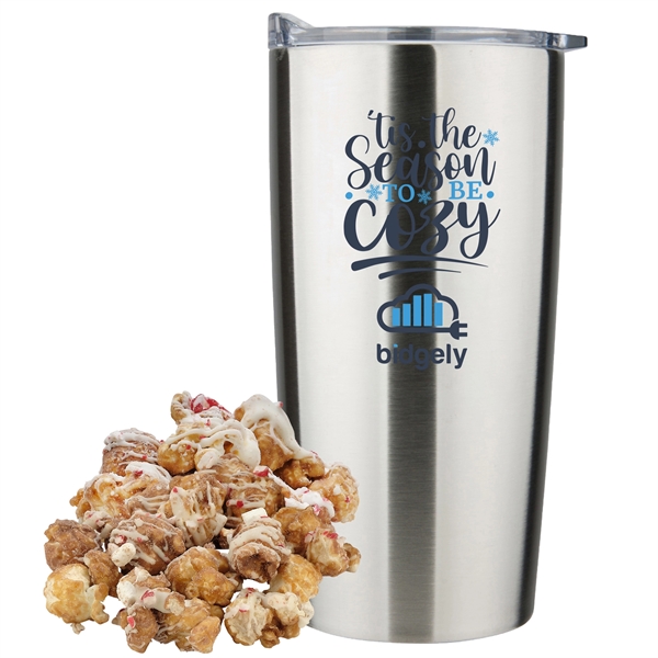 20 oz. straight tumbler with plastic liner gift set includes hot... from ASI 71685 Midnite Snax®