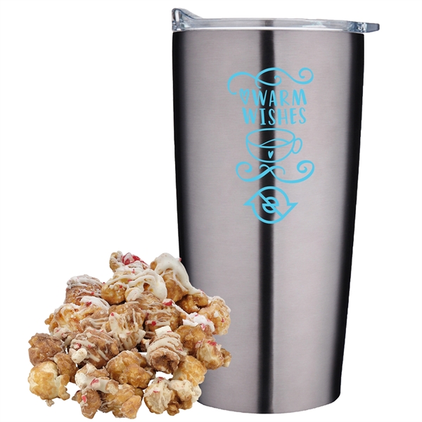 20 oz. straight tumbler with plastic liner gift set includes hot... from ASI 71685 Midnite Snax®
