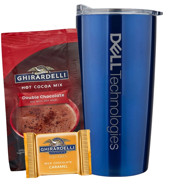 20 oz. dual wall vacuum insulated straight tumbler gift set includes... from ASI 71685 Midnite Snax®