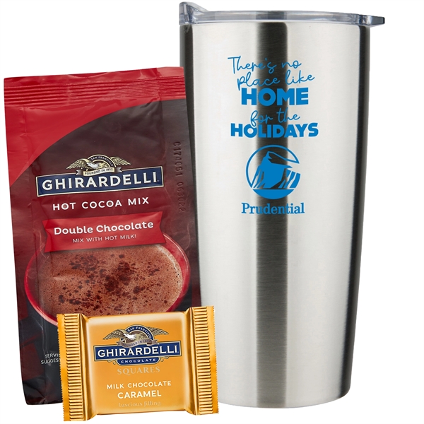 20 oz. dual wall vacuum insulated straight tumbler gift set includes... from ASI 71685 Midnite Snax®