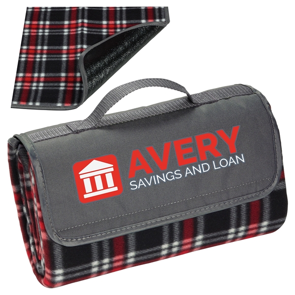Barrel Fleece Picnic Blanket... from ASI 36730 Ariel Premium Supply Inc