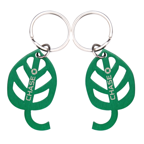 Leaf Shaped Stainless Steel Key holder... from ASI 74585 Nu Promo International / Nu Promo Line
