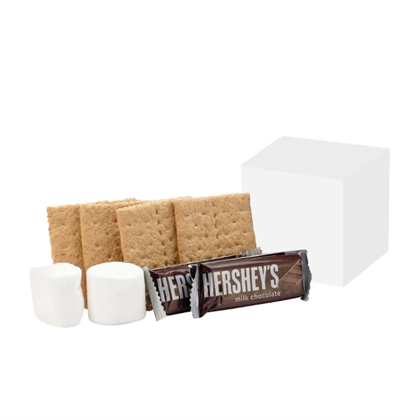 S'mores kit favor box makes two s'mores sandwiches. Product is individually... from ASI 71685 Midnite Snax®