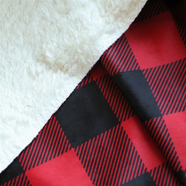 A branded 50" x 60" mink sherpa blanket... from ASI 61966 HPG / Best Promotions USA