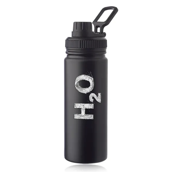 23 oz. stainless steel water bottle with carry loop handle, wide... from ASI 39552 BEL Promo