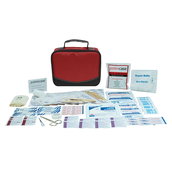 127 Pieces first aid kit with see-through pockets.... from ASI 63698 Justin Case®