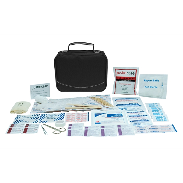 127 Pieces first aid kit with see-through pockets.... from ASI 63698 Justin Case®